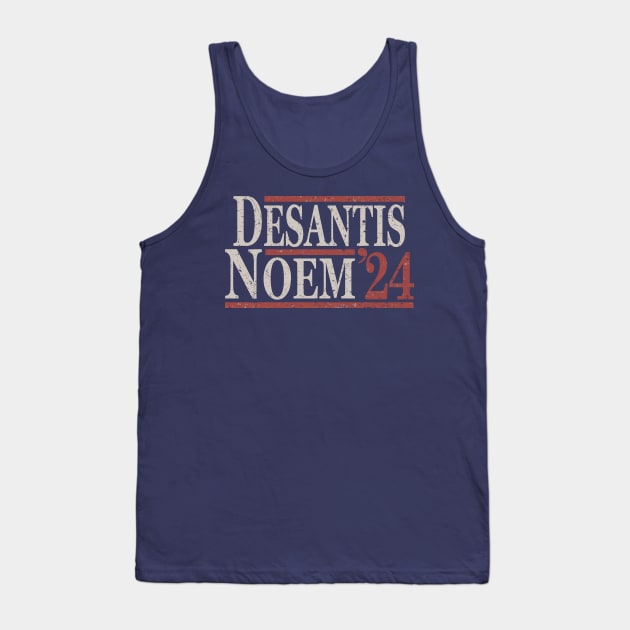 Distressed Ron DeSantis Kristi Noem 2024 Tank Top by Etopix